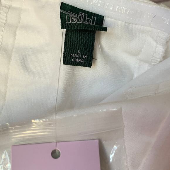 Wild Fable White Tube Bodycon Mini Dress Lace Up Back Removable Straps Size L - Picture 11 of 15